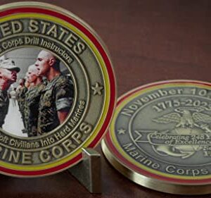 2023 Marine Corps Birthday Ball Challenge Coin! Drill Instructor Tribute USMC Bday Custom Coin! Designed for Marines by Marines Semper Fi. Officially Licensed Coin!