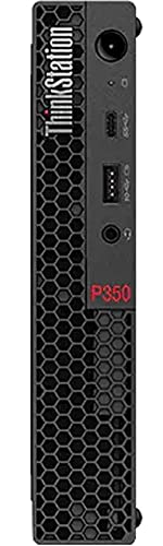 Lenovo ThinkStation P350 Tiny Home & Business Mini Desktop (Intel i7-11700 8-Core, 16GB RAM, 2x2TB PCIe SSD (4TB), Intel UHD 750, WiFi, Bluetooth, HDMI, USB 3.2, Win 10 Pro) Refurbished (Renewed)