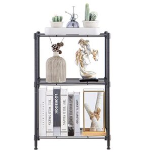 MZG Steel Storage Shelving 3-Tier Grey Utility Shelving Unit Steel Organizer Wire Rack for Home,Kitchen,Office (18-in W x 12-in D x 26-in H)