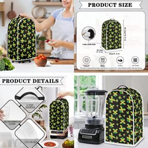 Gomyblomy Jamaica Flag 4 Slice Toaster Cover, Patriot Dust and Fingerprint Resistant Kitchen Aid Protective Cover, Stand Mixer Dust Cover with Handle