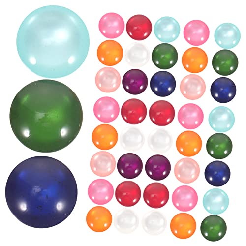 250 Pcs Resin Patch Resin Crafts Colorful Jewelry Lampwork Glass Beads Resin Cabochons Jewelry Making Earing Making Kit Crafts Making Gemstone Resin Gemstone Resin Dome Gems 3D Gem