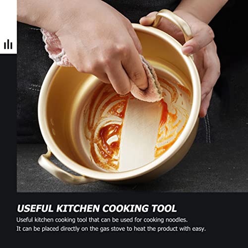 3 sets Sauce Xxcm Stockpots Korean Household Ramen Instant Enamel Pothot Pot Fast Golden Korea for Shin Hot-pot Kitchen Cm Metal Multipurpose Shabu Hot Bowl Stock Kimchi Appetizer