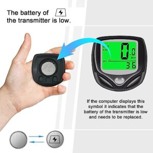 Bicycle Speedometer & Wireless Odometer for Bicycle Cycle Bike Computer with LCD Display & Multi-Functions