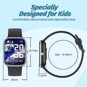 YOUSOKU Fitness Tracker Watch for Kids, IP68 Waterproof Kids Smart Watch with 1.5" DIY Dials 19 Sport Modes, Pedometers, Heart Rate, Sleep Monitor, Great Gift for Boys Girls Teens 6-14