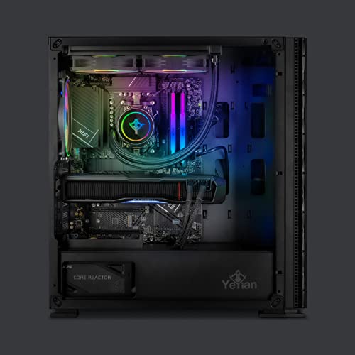 YEYIAN Gaming Computer Yari II- AMD Ryzen 7 7800X3D, AMD RX7900 XTX Gaming PC Desktop, 1TB NVMe SSD, 32GB DDR5 5200MHz RAM, Liquid Cooled, Win 11 Home, USB-C 3.2, WiFi 6, 850W PSU