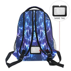 Kcldeci Kids Backpack for Girls Boys Starry Blue Lighting School Backpack Travel Toddler School Bag Backpacks Student Kids School Bags