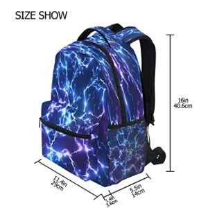 Kcldeci Kids Backpack for Girls Boys Starry Blue Lighting School Backpack Travel Toddler School Bag Backpacks Student Kids School Bags