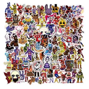 100PCS FNAF Stickers｜ Aesthetic Vinyl Waterproof Sticker for Car Motorcycle Bicycle Luggage Decal Laptop Terror Game Stickers