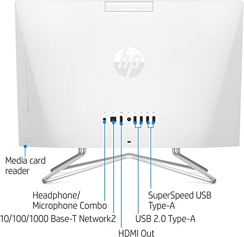 HP 22 AIO 21.5" FHD All-in-One Business Desktop Computer [Windows 11 Pro], Intel Celeron J4025 (up to 2.9 GHz), 16GB DDR4 RAM, 1TB SSD, WiFi, Bluetooth 4.2, HDMI, RJ-45, Keyboard & Mouse, w/Battery