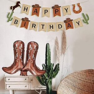 6 Pcs 30 Inch Western Boot Balloons Cowboy Cowgirl boot for Western Party Last Rodeo Bachelorette Party Cowgirl Boho Cow Disco Horse Farm Party Supplies