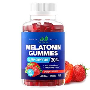 melatonin 30mg gummies for adults (60 servings) - maximum strength sleep gummies with 30mg of melatonin per gummy - gluten-free, non-gmo, 100% vegetarian, great tasting strawberry flavor - 60 gummies
