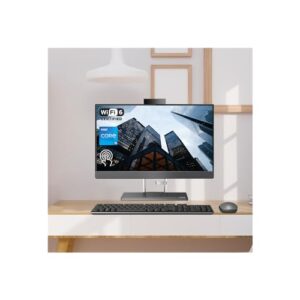 lenovo ideacentre 5i all-in-one business desktop, 23.8" fhd touchscreen, intel core i5-12500h, 8gb ram ddr5, 512gb pcie ssd, webcam, wi-fi 6, wireless keyboard & mouse, windows 11 home, grey