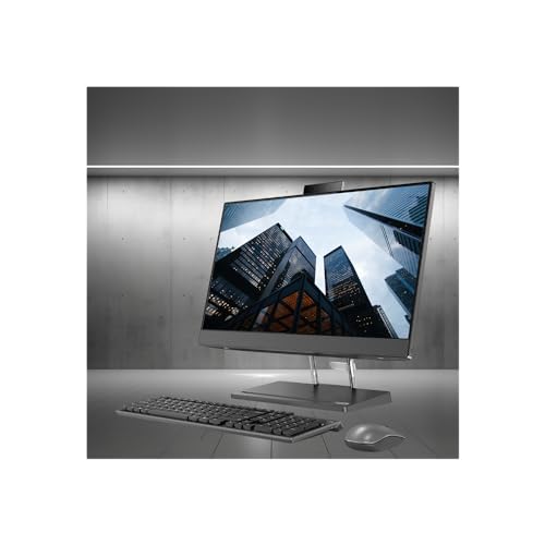 Lenovo IdeaCentre 5i All-in-One Business Desktop, 23.8" FHD Touchscreen, Intel Core i5-12500H, 8GB RAM DDR5, 512GB PCIe SSD, Webcam, Wi-Fi 6, Wireless Keyboard & Mouse, Windows 11 Home, Grey