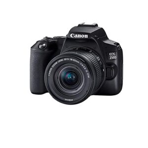 Canon EOS 250D / Rebel SL3 DSLR Camera w/Canon EF-S 18-55mm f/4-5.6 is STM Lens+420-800mm HD Telephoto Zoom Lens+case+128Memory Cards (24PC)