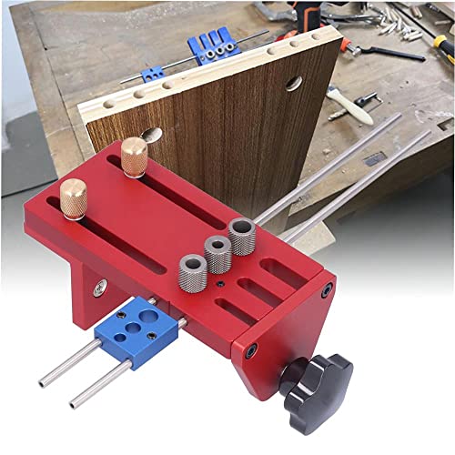 Upgrade Your Woodworking Skills with Adjustable Dowel Jig Kit and Hole Drill Guide - Woodworking Jigs and Fixtures for Perfect Drilled Holes - Includes Woodworking Tool Set - Buy Now