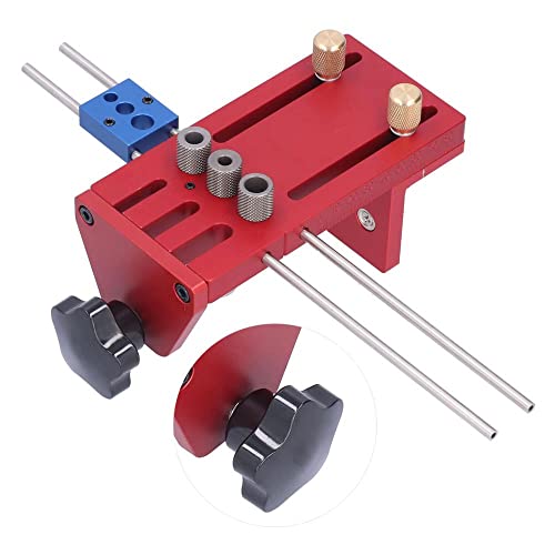 Upgrade Your Woodworking Skills with Adjustable Dowel Jig Kit and Hole Drill Guide - Woodworking Jigs and Fixtures for Perfect Drilled Holes - Includes Woodworking Tool Set - Buy Now