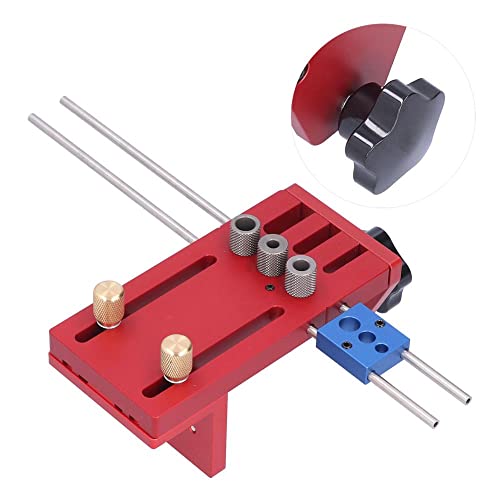 Upgrade Your Woodworking Skills with Adjustable Dowel Jig Kit and Hole Drill Guide - Woodworking Jigs and Fixtures for Perfect Drilled Holes - Includes Woodworking Tool Set - Buy Now