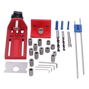 Upgrade Your Woodworking Skills with Adjustable Dowel Jig Kit and Hole Drill Guide - Woodworking Jigs and Fixtures for Perfect Drilled Holes - Includes Woodworking Tool Set - Buy Now