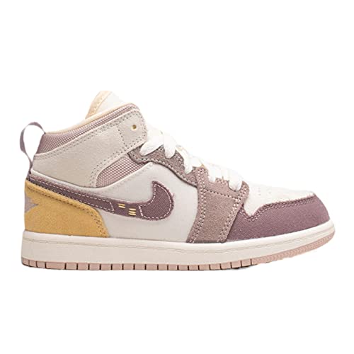 Nike Air Jordan 1 Pre School Shoes Sail/Taupe Haze-Fossil Stone DZ4468-102 - Size 11.5c