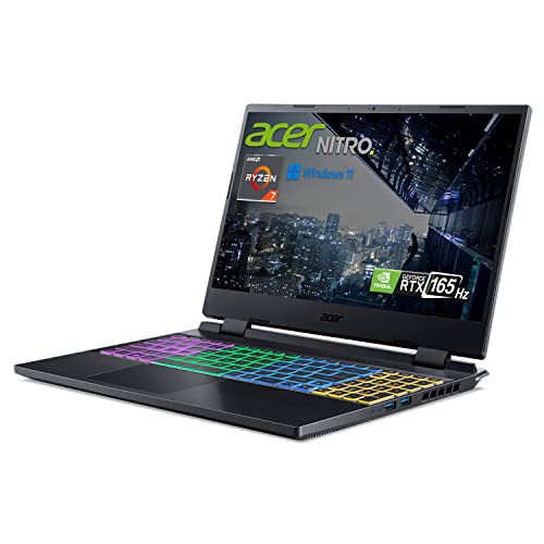 Acer Nitro 5 Gaming Laptop | AMD Ryzen 7 6800H | GeForce RTX 3070 Ti GPU |15.6" QHD 165Hz IPS Display | 32 GB DDR5 RAM | 2 TB PCIe SSD | Killer Wi-Fi 6 | 4-Zone RGB Backlit Keyboard