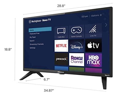 Westinghouse 32" 720P HD Smart Roku TV WR32HT2212 (Renewed)