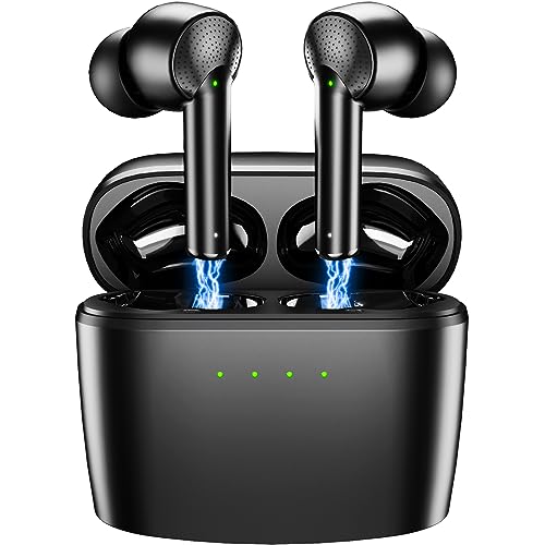 Wireless Earbuds Bluetooth 5.3 Headphones HiFi Stereo Wireless Headphones with 4 ENC Noise Clear Canceling Mic Wireless Headset with LED Display Charging Case 42H Playtime Touch Control IP7 Waterproof