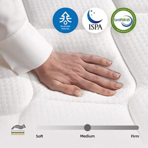 elitespace Full Size Mattress,Hybrid 12 Inch Full Mattress in a Box,Memory Foam & Individually Pocket Spring for Pain Relief,Medium Firm Full Mattresses,CertiPUR-US Certified.