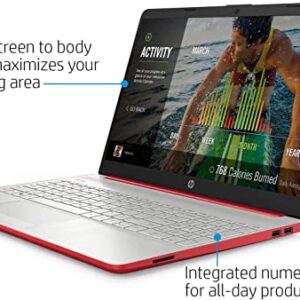 HP Pavillion15.6 inch Laptop for Business, College Students, Intel Pentium Quad-Core N5030, Windows 11, Microsoft Office 365 1-Year, 16GB RAM, 1TB SSD, Light-Weight, HDMI, Fast Charge, Red, PCM