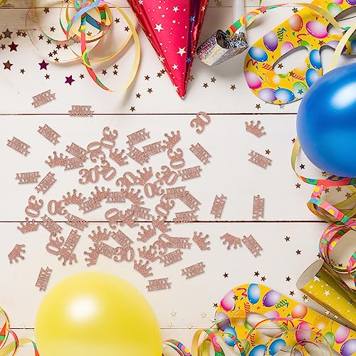 Helewilk Dirty Thirty Confetti, Glittery Paper Confetti for Women 30th Birthday Party Decoration, Scatters for Thirty Years Birthday Table Decoration, Birthday / Anniversary DIY Craft Supplies, 120 Pcs (30 dirty 30)