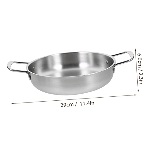 HEMOTON 3pcs Soup Pot Stainless Steel Saute Pan Butter Melting Pot Seafood Boil Pot Ramen Pot Korean Cooking Pot Kitchen Pot Noodles Cooking Pot with Handle Home Supplies Home Cook Pot