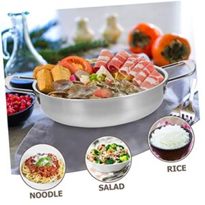 HEMOTON 3pcs Soup Pot Stainless Steel Saute Pan Butter Melting Pot Seafood Boil Pot Ramen Pot Korean Cooking Pot Kitchen Pot Noodles Cooking Pot with Handle Home Supplies Home Cook Pot