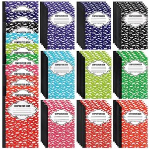 colarr 100 pcs mini composition notebook bulk cute wide ruled small composition books 3 x 4.5 inch pocket composition note pad multicolor journal notebooks for kids school office home writing supplies
