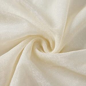 Mohoeey 20ft Ivory Wedding Curtains Arch Draping Fabric Ceremony Backdrop Decorations for Wedding Ceremony Party Ceiling Decor(2Panels)