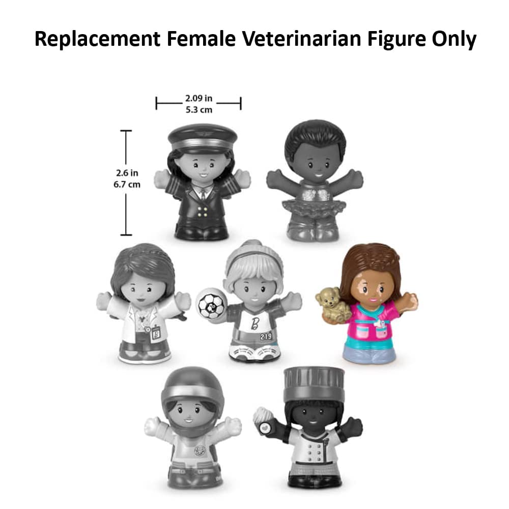 Replacement Part for Fisher-Price Little People Playset - Replacement Female Veterinarian Figure ~ Inspired by Barbie You Can Be Anything