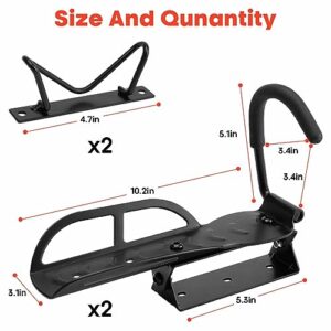 Vousile Swivel Bike Wall Mount, Bicycle Storage Garage Rack Hook with Tire Spacer, Heavy Duty Vertical Rotatable Bike Rack for Fat Tire