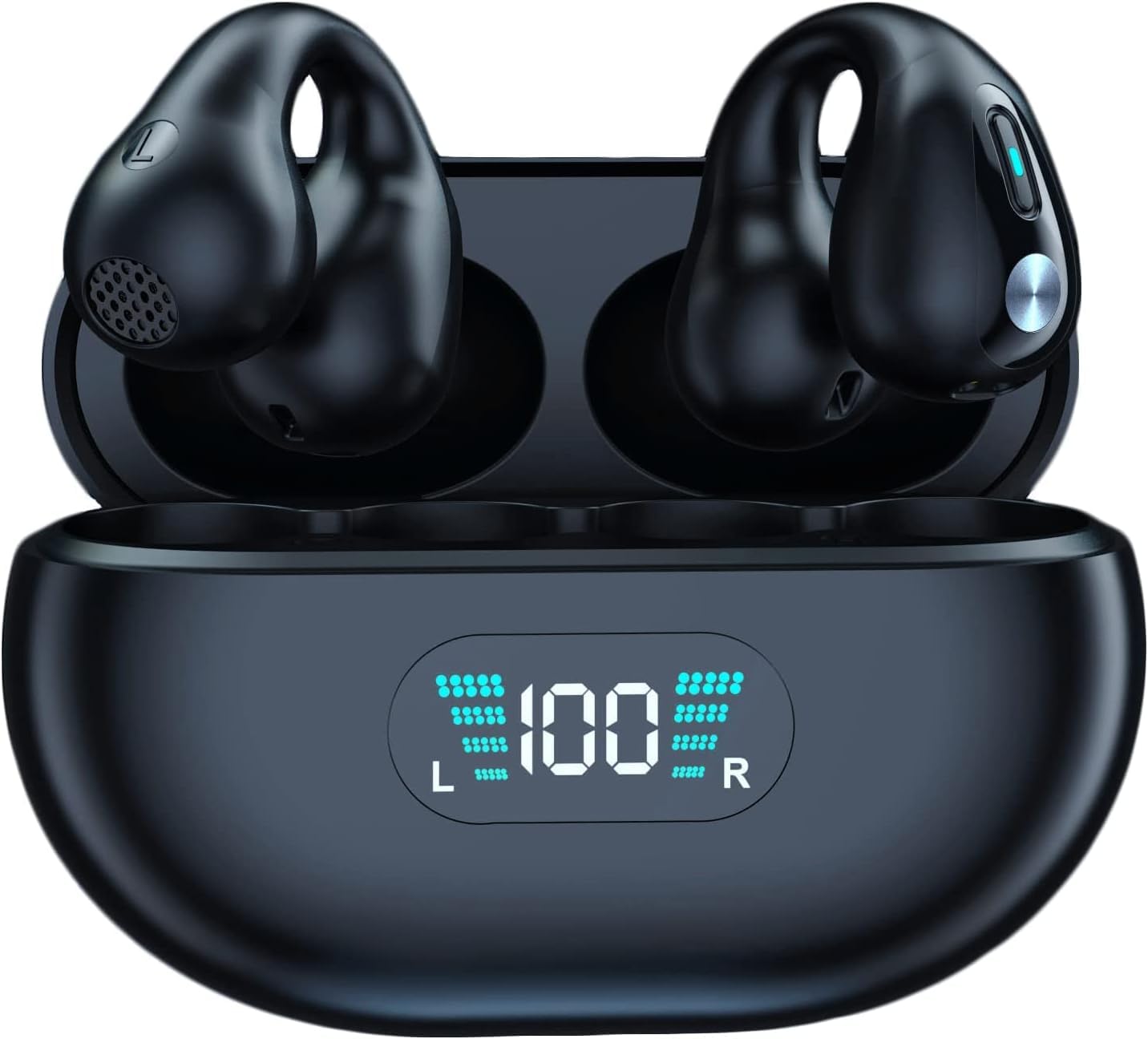 Livem Wireless Earbuds Bluetooth 5.3 Headphones 60H Playtime with Charging case IPX7 Waterproof 2023 LED Digital Display Wireless Earphone with Mic Ear Buds for Sport Cycling Workout Running