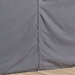 Sojag Accessories Set of 4 12' x 14' Curtains for Monaco/Messina/Mykonos Outdoor Gazebo Models, Grey