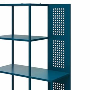 Mr. Kate Annie Metal Bookcase, Deep Blue Ocean