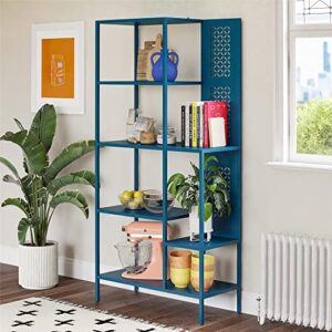 Mr. Kate Annie Metal Bookcase, Deep Blue Ocean