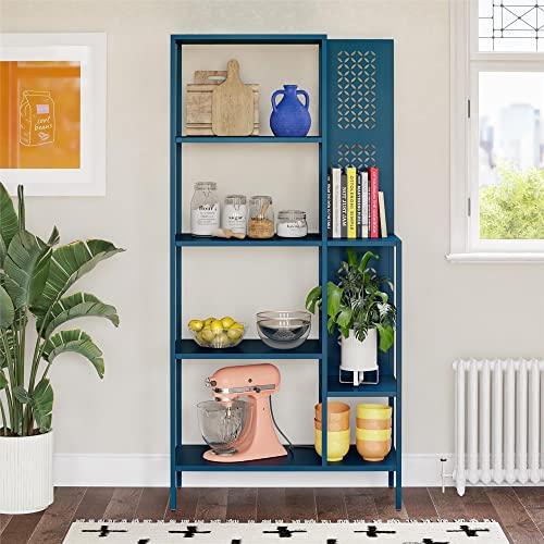 Mr. Kate Annie Metal Bookcase, Deep Blue Ocean