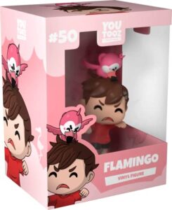 youtooz flamingo #50 4.75" inch vinyl figure, collectible figure from the youtooz gaming collection