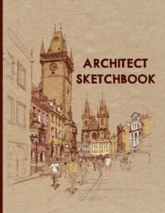 architect sketchbook - notebook for architects, designers, and architecture students - grid paper (scale reference 1:50; 1:100), dotted paper (scale ... paper - 8.5" x 11" inches, 105 blank pages