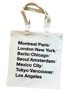 reusable canvas tote bag, tote bag for women, tote bag for men, reusable grocery bag, capital cities tote bag, aesthetic tote bag