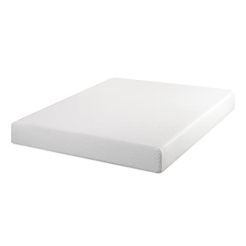 Zinus 8” Green Tea Cool Feel Memory Foam Mattress, Bed-in-a-Box with Compact WONDERBOX Packaging, CertiPUR-US(R) Certified, Twin, White