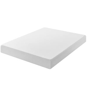 Zinus 8” Green Tea ActivFresh(R) Memory Foam Mattress, Bed-in-a-Box with Compact WONDERBOX Packaging, CertiPUR-US(R) Certified, Twin,White