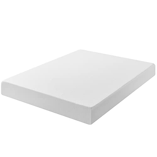 Zinus 8” Green Tea ActivFresh(R) Memory Foam Mattress, Bed-in-a-Box with Compact WONDERBOX Packaging, CertiPUR-US(R) Certified, Twin,White