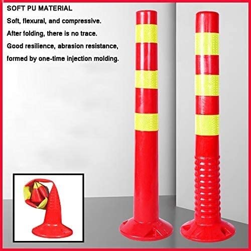 GOOFFY Parking Post, Parking Barrier, for Parking Lot Plastic Parking Bollards for Traffic Cones in Lanes Without Commercial Or Private Parking Spaces Parking Bollards Parking (Size : 750x80mm)