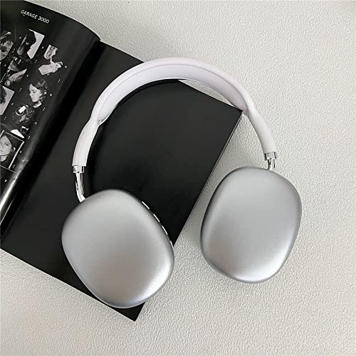 Wireless Bluetooth Headphones P9 HiFi Stereo Over Ear Headset with Microphone Sports Noise Cancelling Earphones for Travel/Home/Office (White)