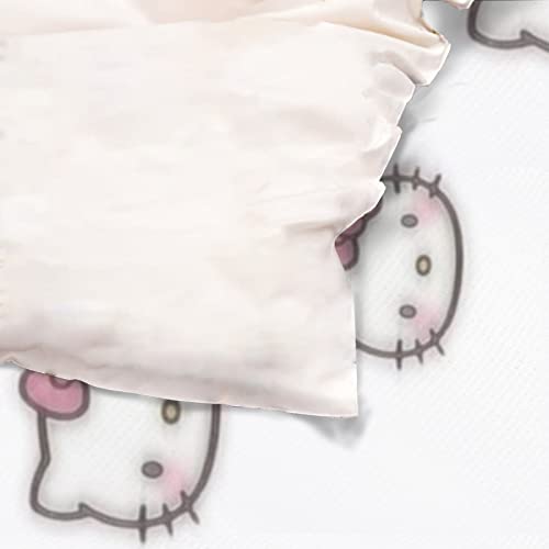 Hello Cat Kitty Anime Cartoon Bedding Set Boys Girls Women Man 100% Cotton Duvet Cover and Pillow Cases 3 Pieces Bedroom Bed Set Hello Cat Kitty Merch