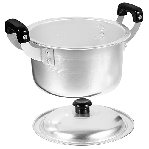 Stock Pot with Lid Korea Ramen Pot Noodle Cooking Pot Kitchen Stock Pot Congee Cookware Saucepan Ramyun Pot with Handle for Soup Milk Butter Stew Pasta Korean Noodle Pot